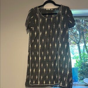 Dylan Gray and Blue Patterned Dress